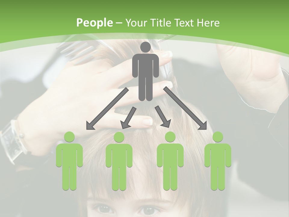 Beautiful Blond Hairstyle PowerPoint Template