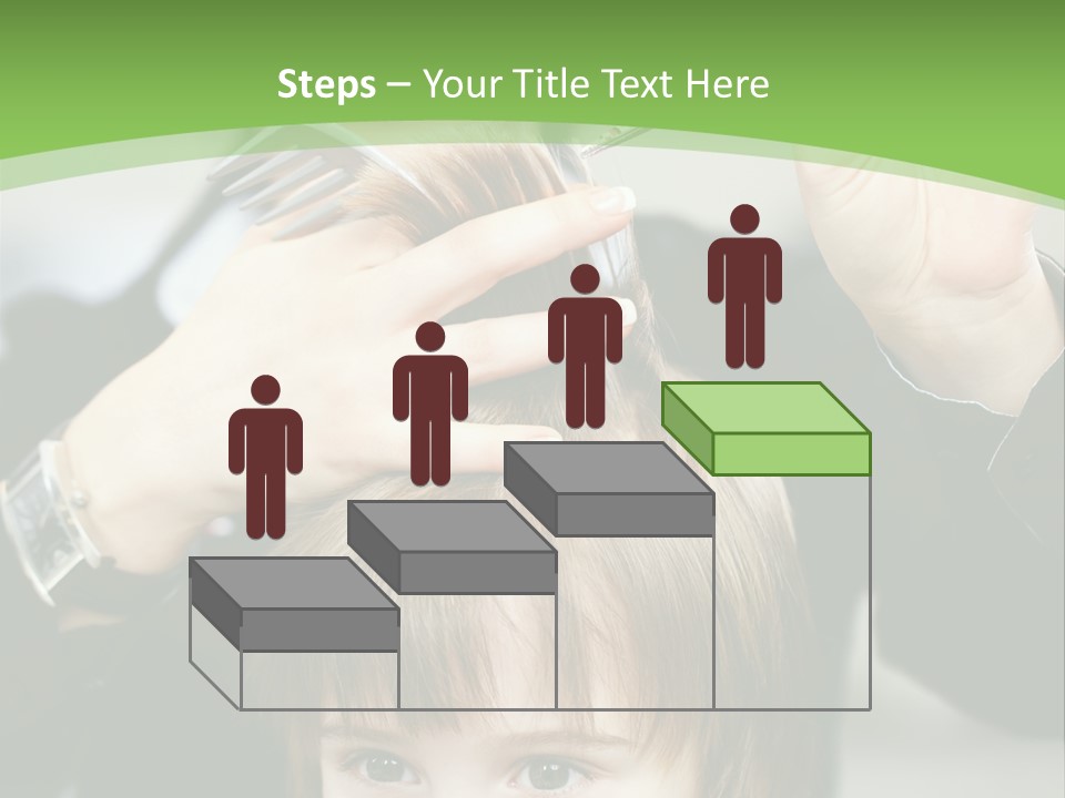 Beautiful Blond Hairstyle PowerPoint Template