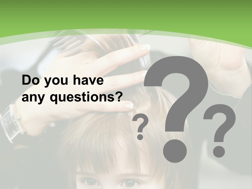 Beautiful Blond Hairstyle PowerPoint Template