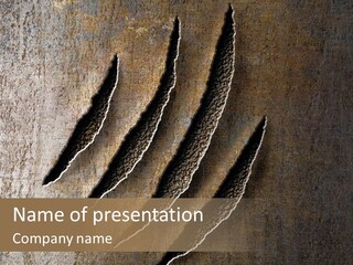 A Piece Of Wood That Has Been Cut In Half PowerPoint Template