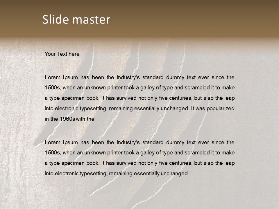 A Piece Of Wood That Has Been Cut In Half PowerPoint Template