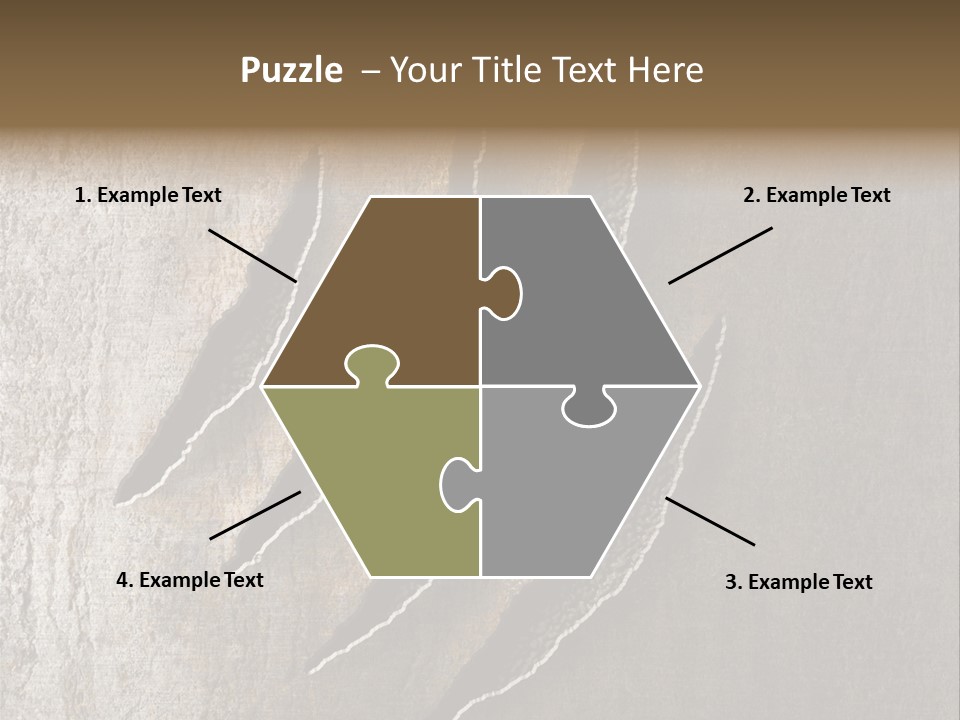 A Piece Of Wood That Has Been Cut In Half PowerPoint Template