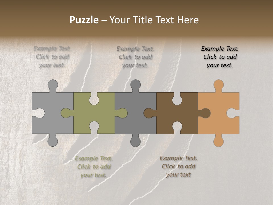 A Piece Of Wood That Has Been Cut In Half PowerPoint Template