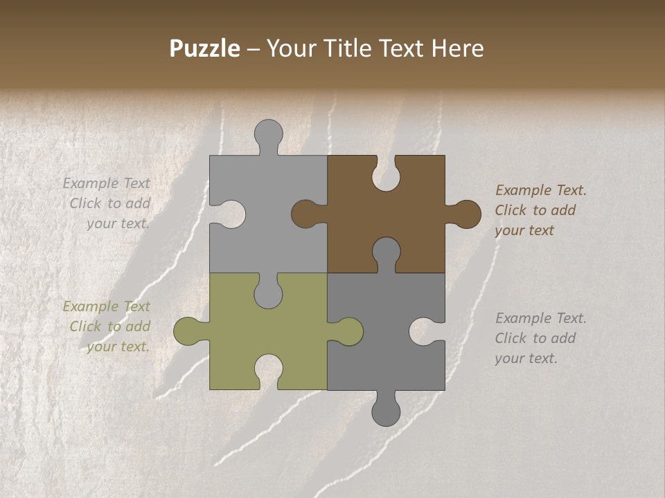 A Piece Of Wood That Has Been Cut In Half PowerPoint Template