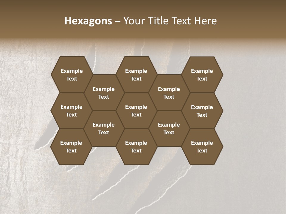 A Piece Of Wood That Has Been Cut In Half PowerPoint Template