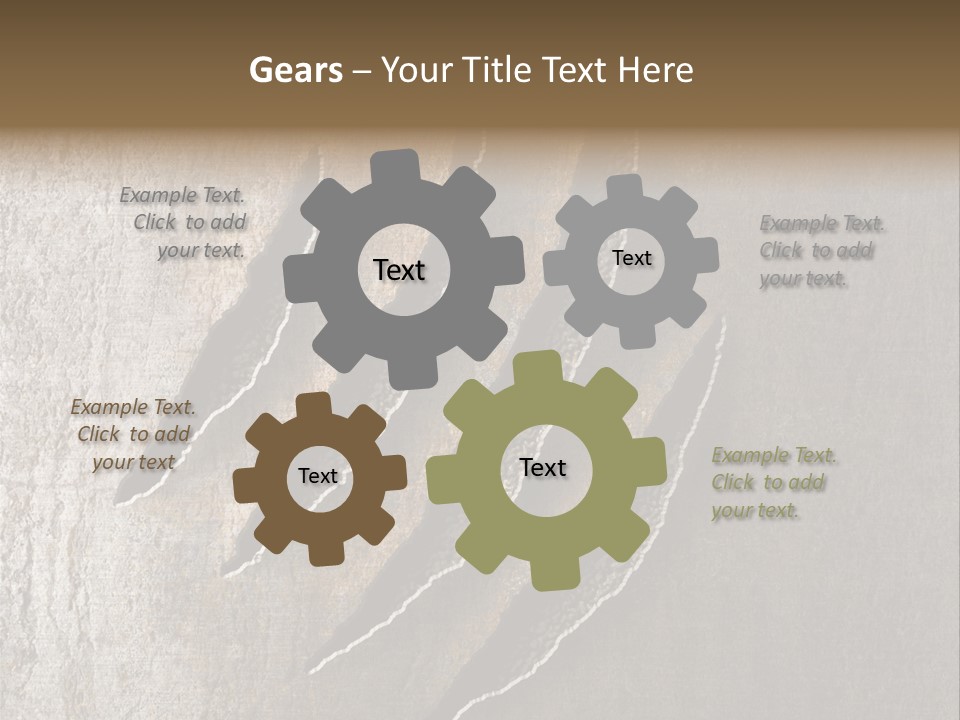 A Piece Of Wood That Has Been Cut In Half PowerPoint Template