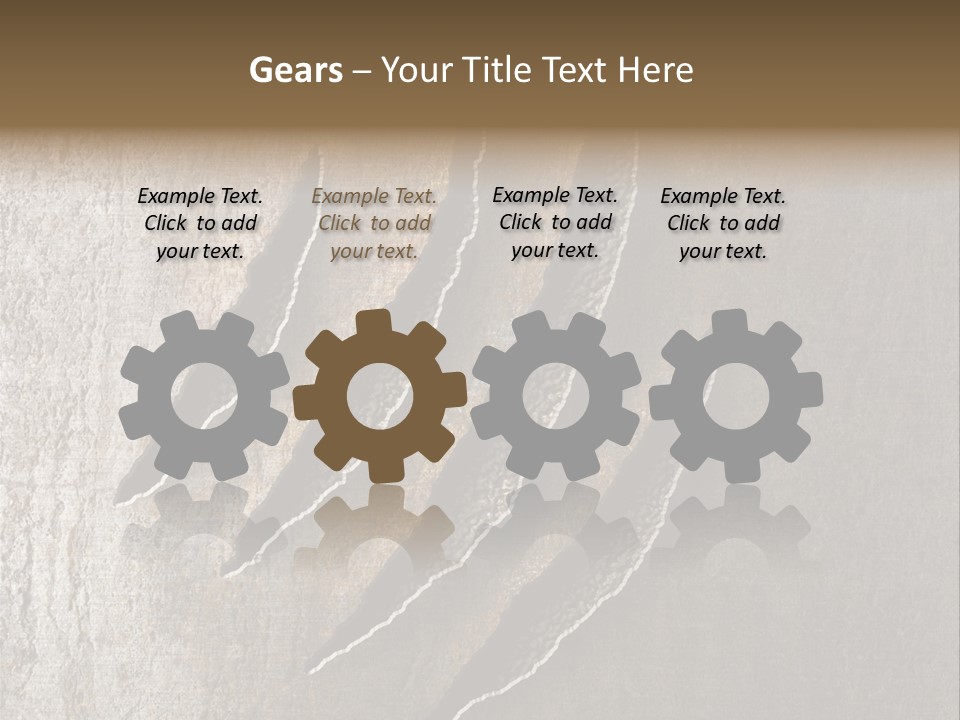 A Piece Of Wood That Has Been Cut In Half PowerPoint Template