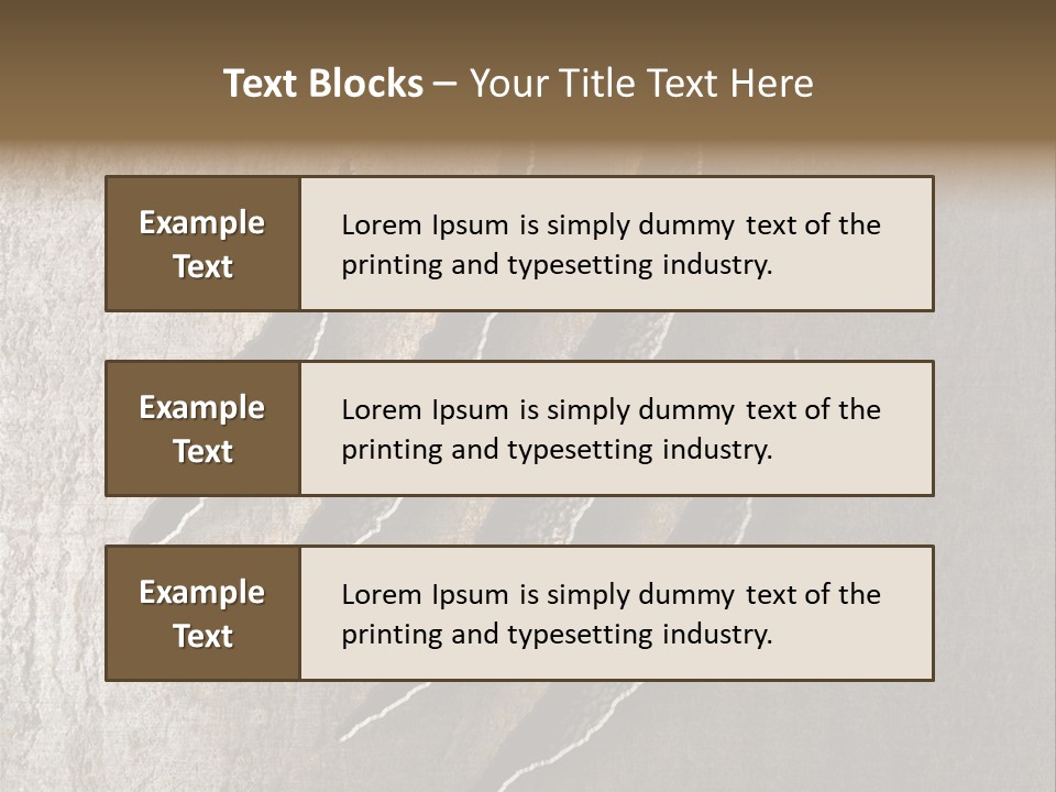 A Piece Of Wood That Has Been Cut In Half PowerPoint Template