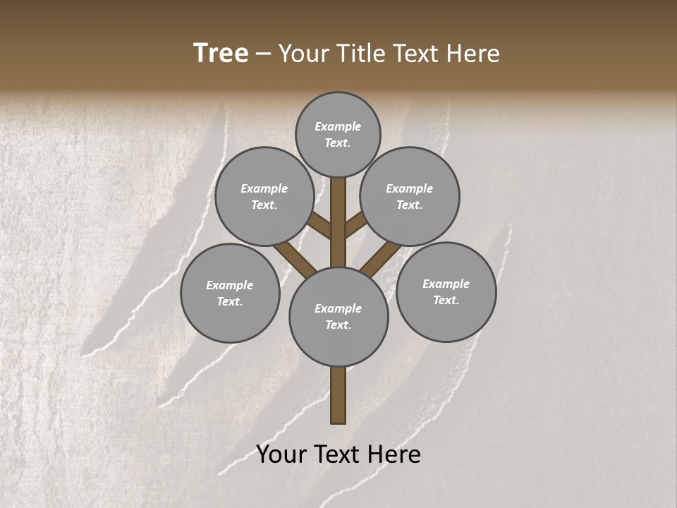 A Piece Of Wood That Has Been Cut In Half PowerPoint Template