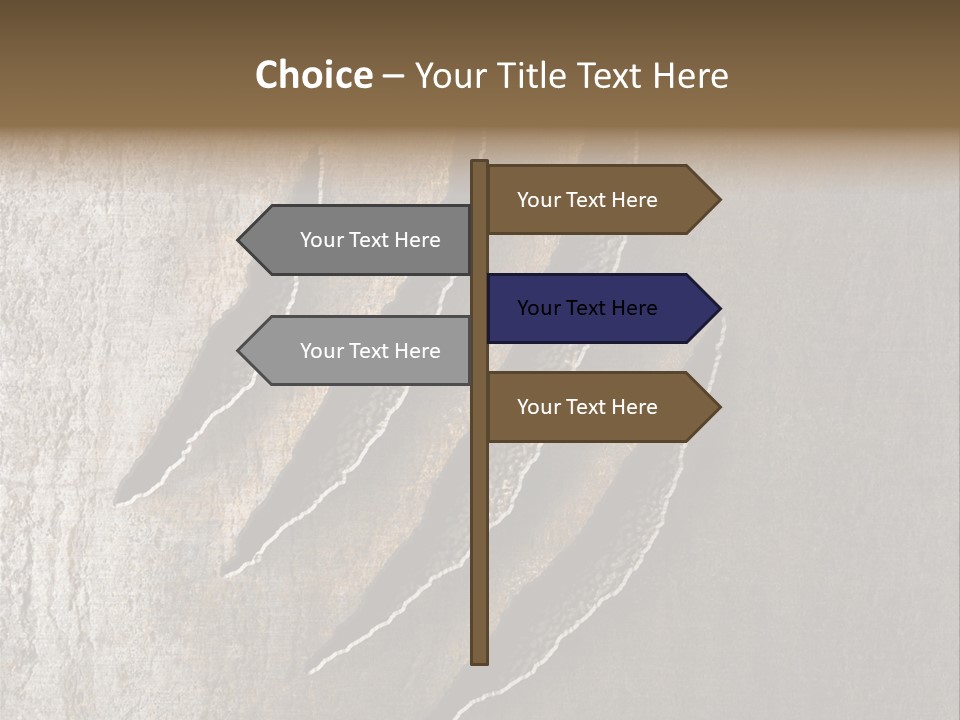 A Piece Of Wood That Has Been Cut In Half PowerPoint Template