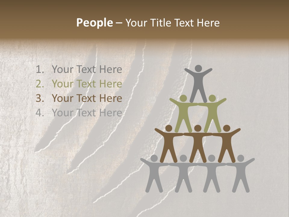 A Piece Of Wood That Has Been Cut In Half PowerPoint Template