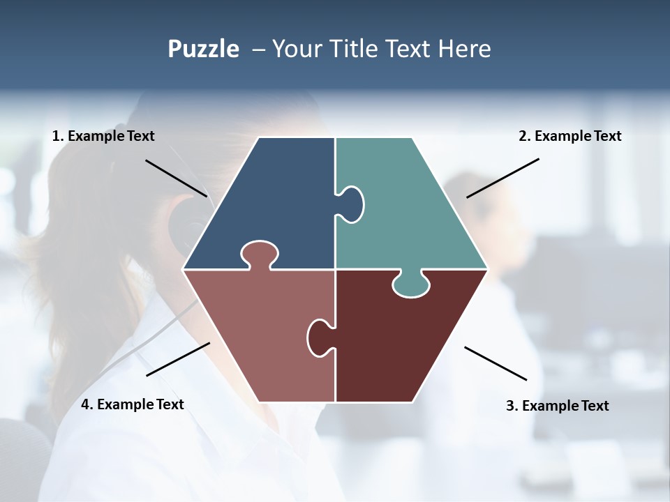 Professional Close Up Manager PowerPoint Template