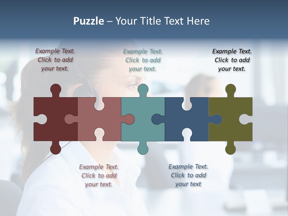 Professional Close Up Manager PowerPoint Template