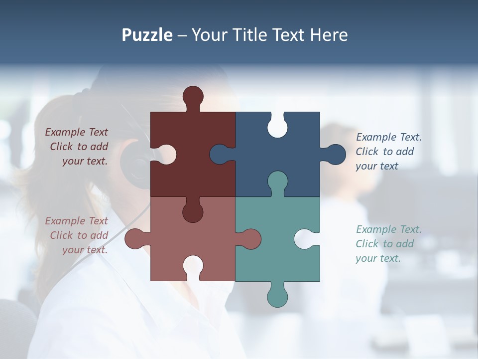 Professional Close Up Manager PowerPoint Template