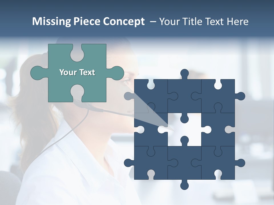 Professional Close Up Manager PowerPoint Template