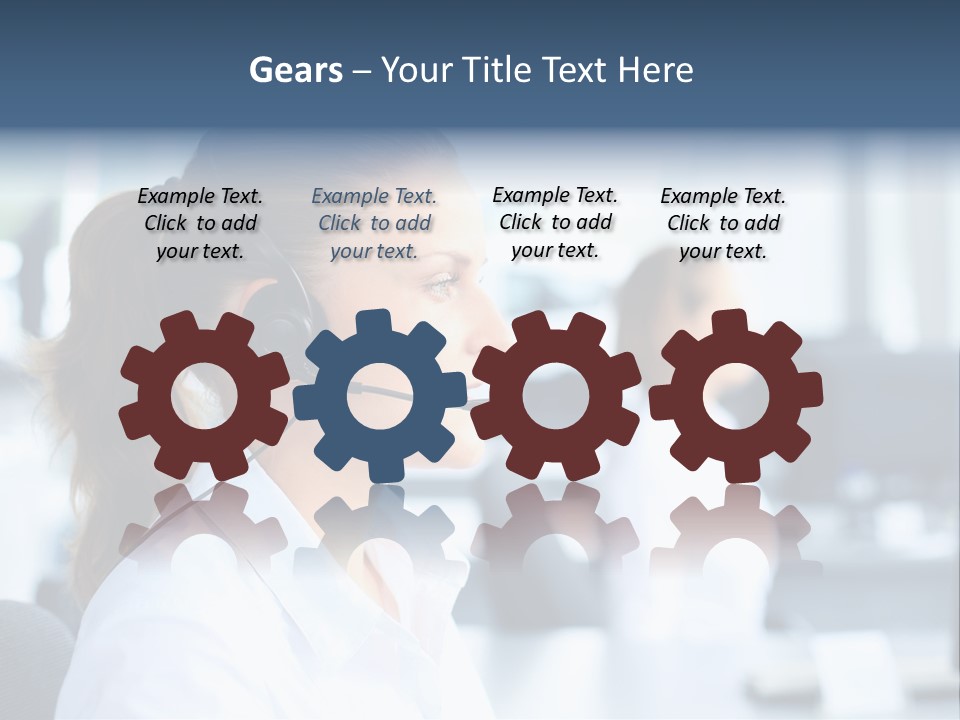 Professional Close Up Manager PowerPoint Template