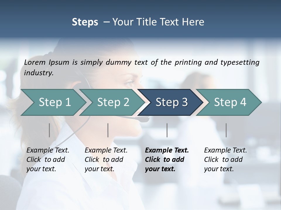 Professional Close Up Manager PowerPoint Template