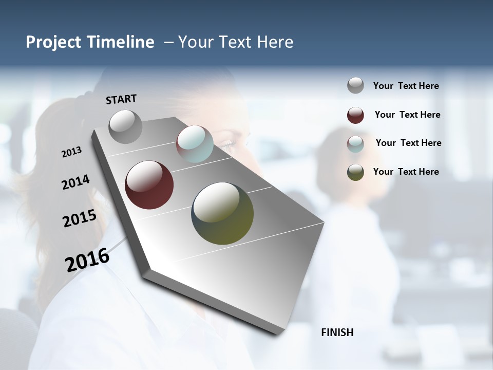Professional Close Up Manager PowerPoint Template