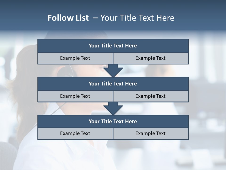Professional Close Up Manager PowerPoint Template