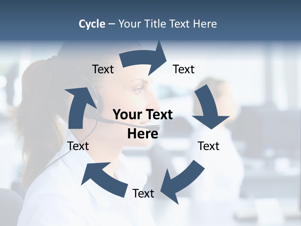 Professional Close Up Manager PowerPoint Template