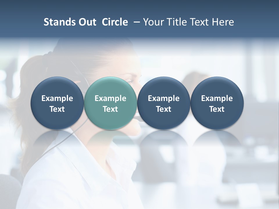 Professional Close Up Manager PowerPoint Template