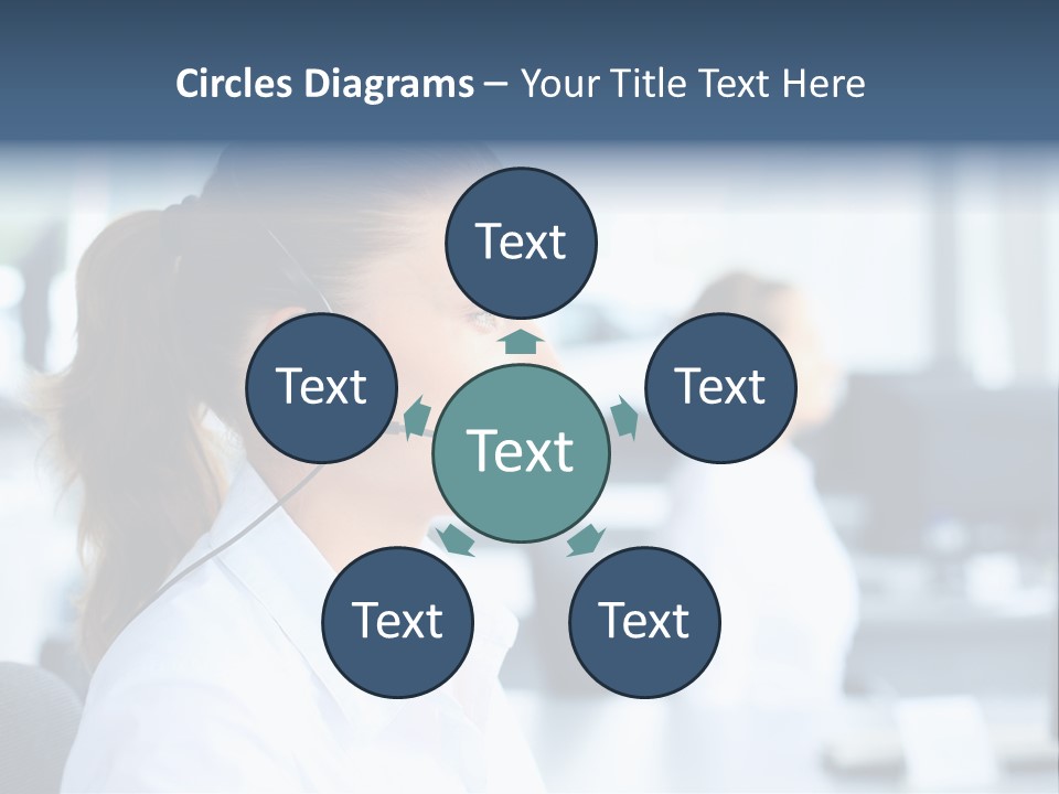 Professional Close Up Manager PowerPoint Template