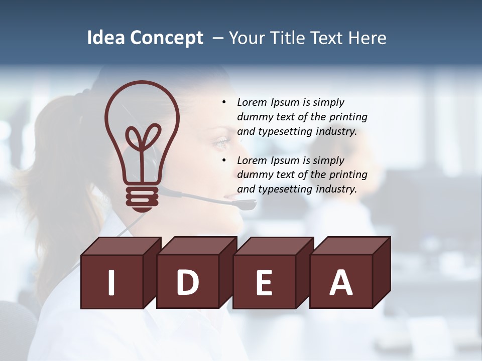 Professional Close Up Manager PowerPoint Template