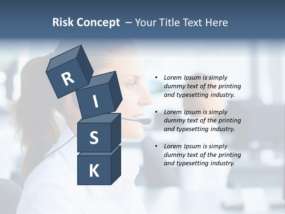 Professional Close Up Manager PowerPoint Template