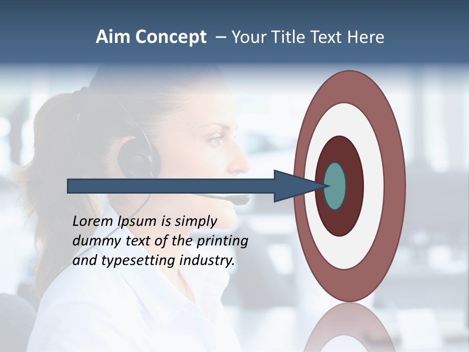 Professional Close Up Manager PowerPoint Template