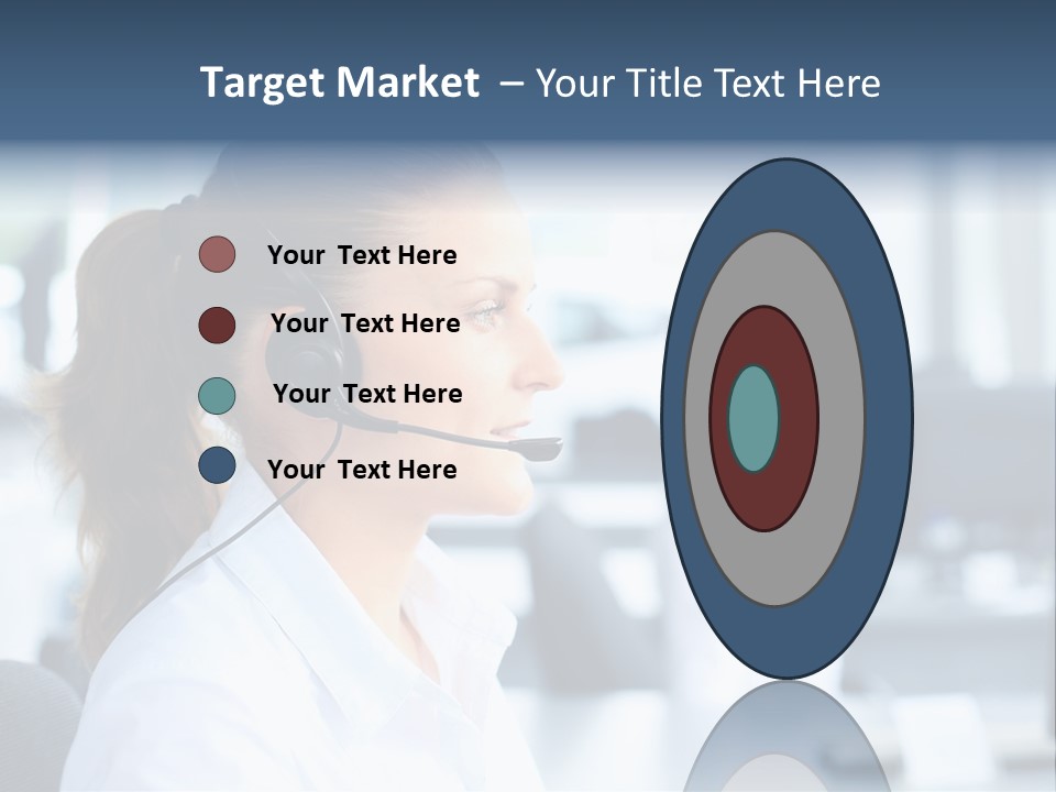 Professional Close Up Manager PowerPoint Template