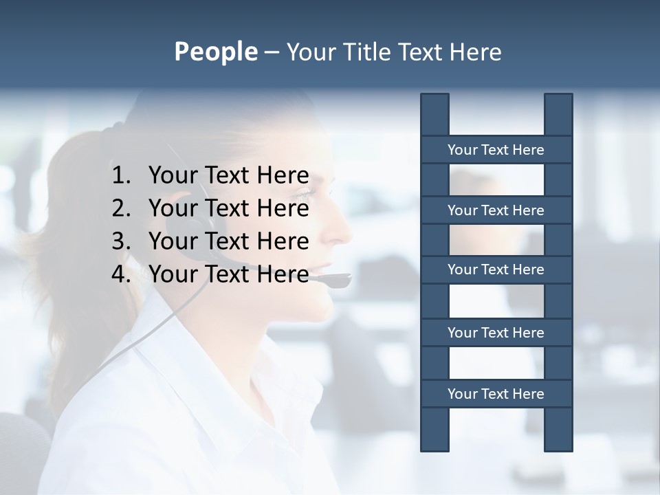 Professional Close Up Manager PowerPoint Template