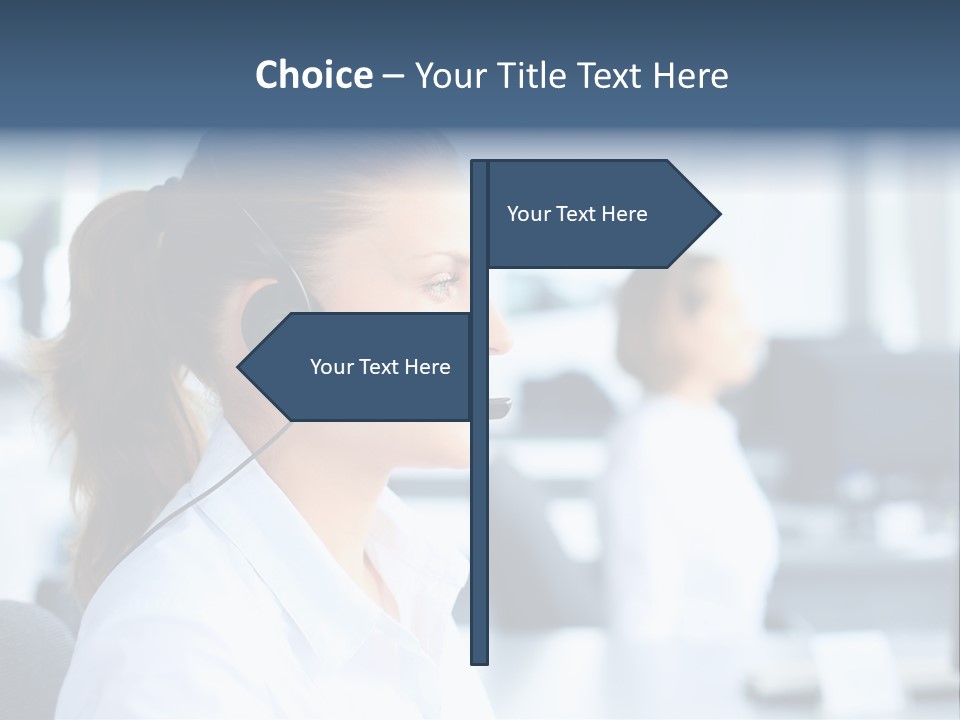 Professional Close Up Manager PowerPoint Template
