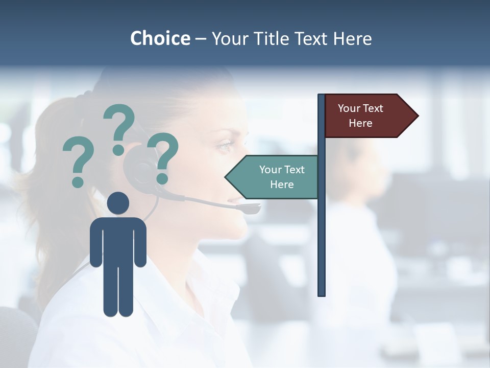 Professional Close Up Manager PowerPoint Template