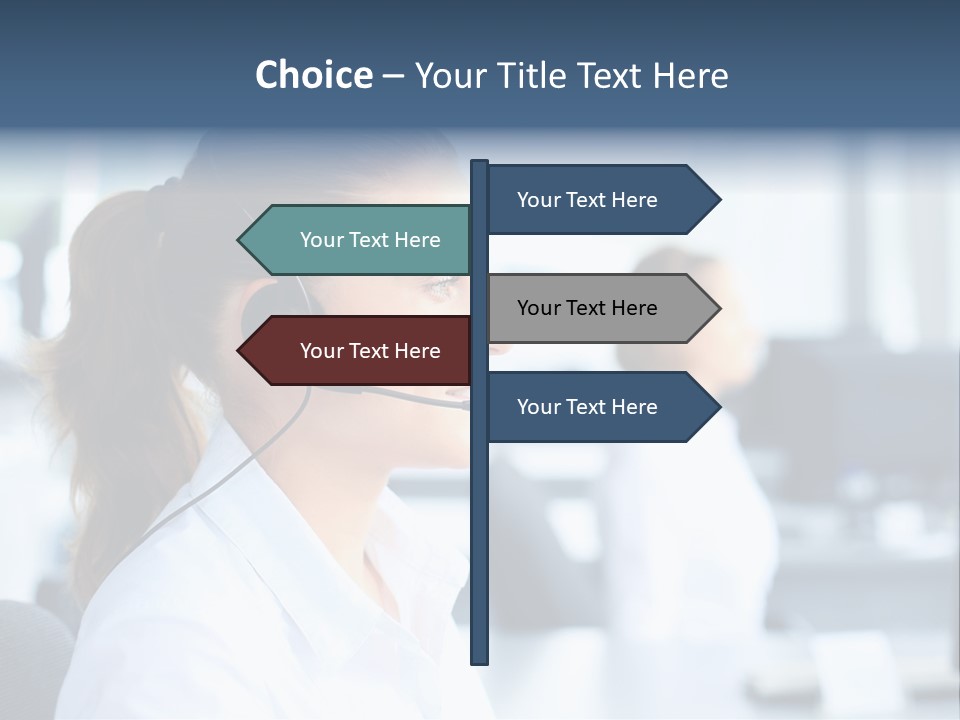 Professional Close Up Manager PowerPoint Template