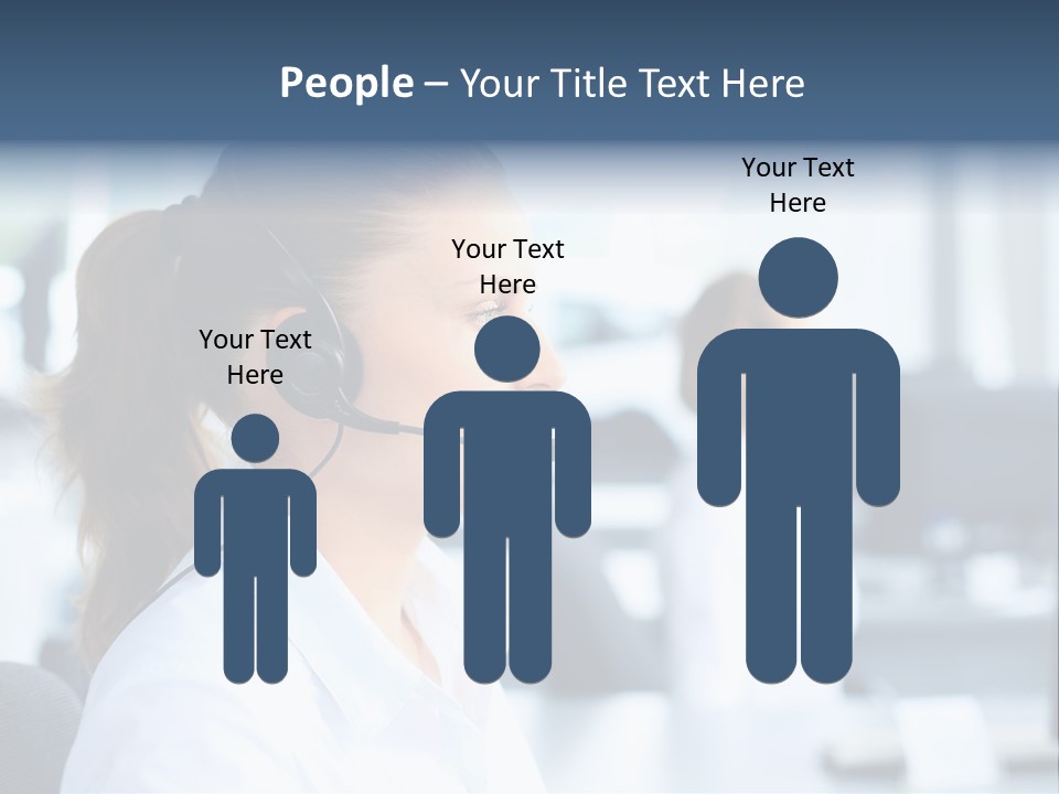 Professional Close Up Manager PowerPoint Template