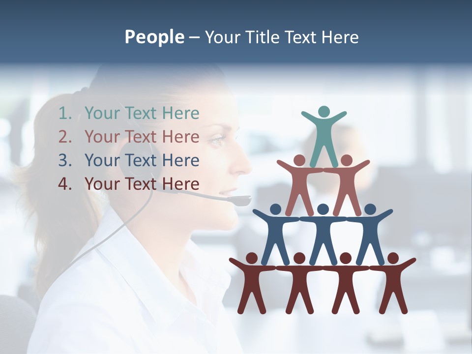 Professional Close Up Manager PowerPoint Template