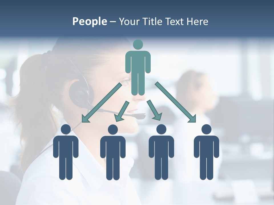 Professional Close Up Manager PowerPoint Template