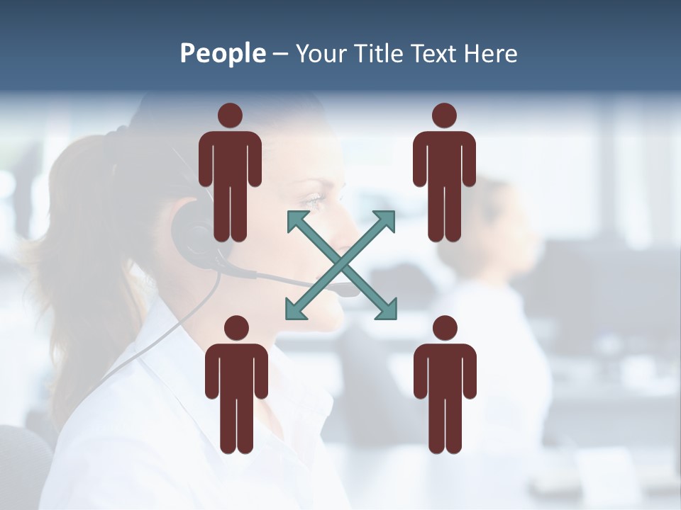 Professional Close Up Manager PowerPoint Template