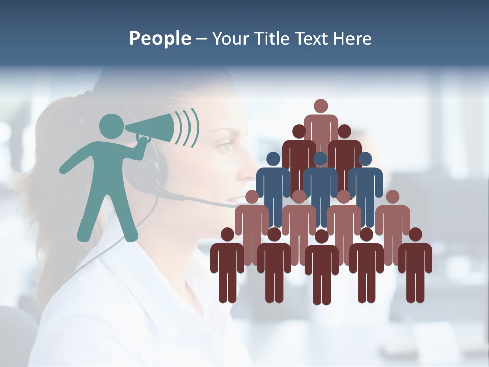 Professional Close Up Manager PowerPoint Template