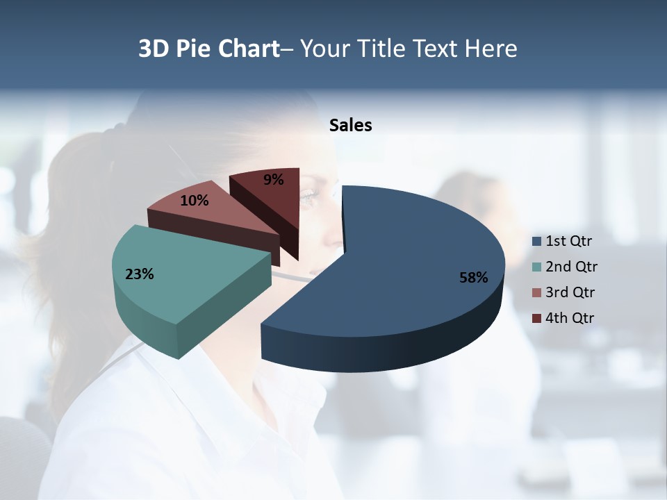 Professional Close Up Manager PowerPoint Template