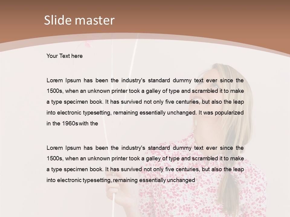 Shot  Hair PowerPoint Template