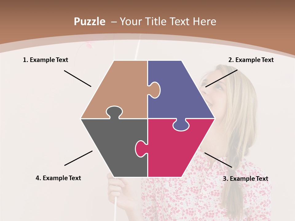 Shot  Hair PowerPoint Template