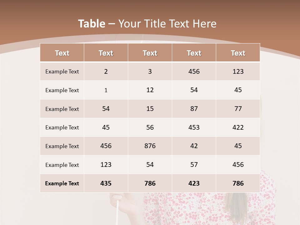 Shot  Hair PowerPoint Template