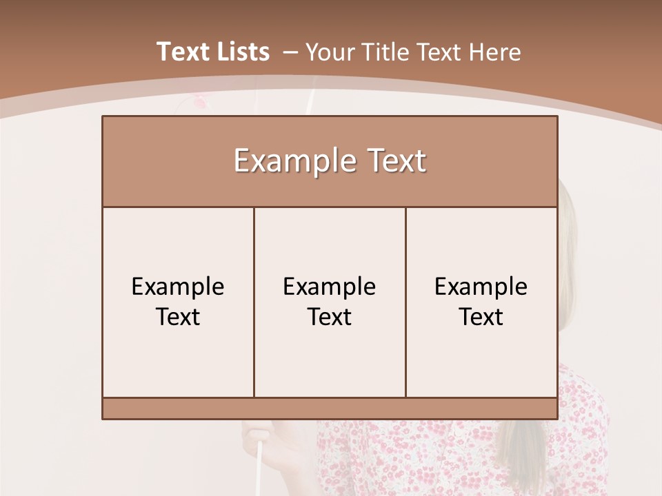 Shot  Hair PowerPoint Template