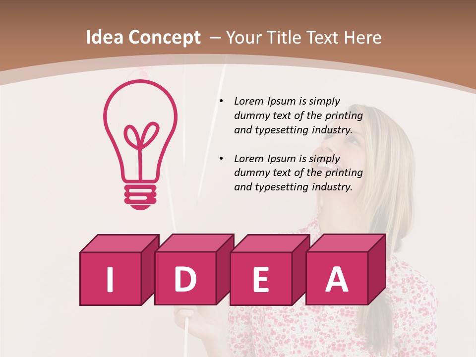 Shot  Hair PowerPoint Template