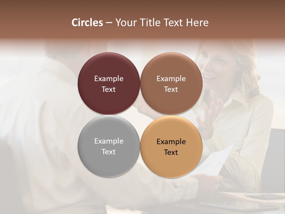 Discussion Sitting Business PowerPoint Template