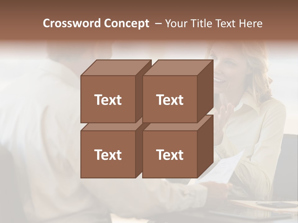 Discussion Sitting Business PowerPoint Template
