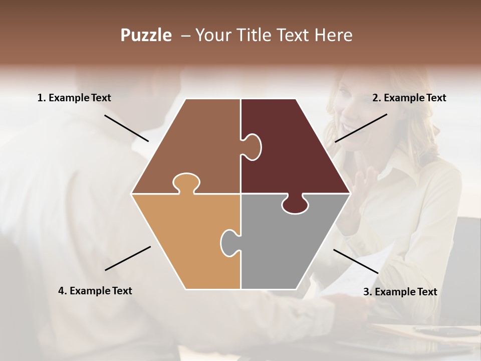 Discussion Sitting Business PowerPoint Template