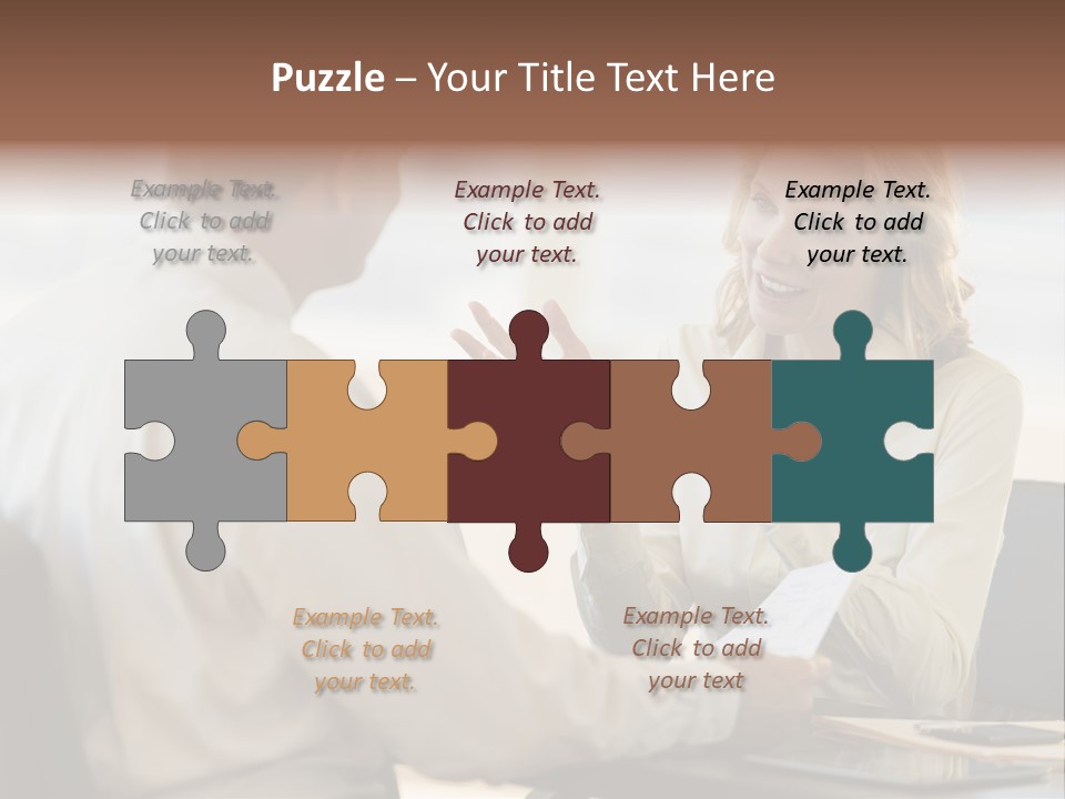 Discussion Sitting Business PowerPoint Template