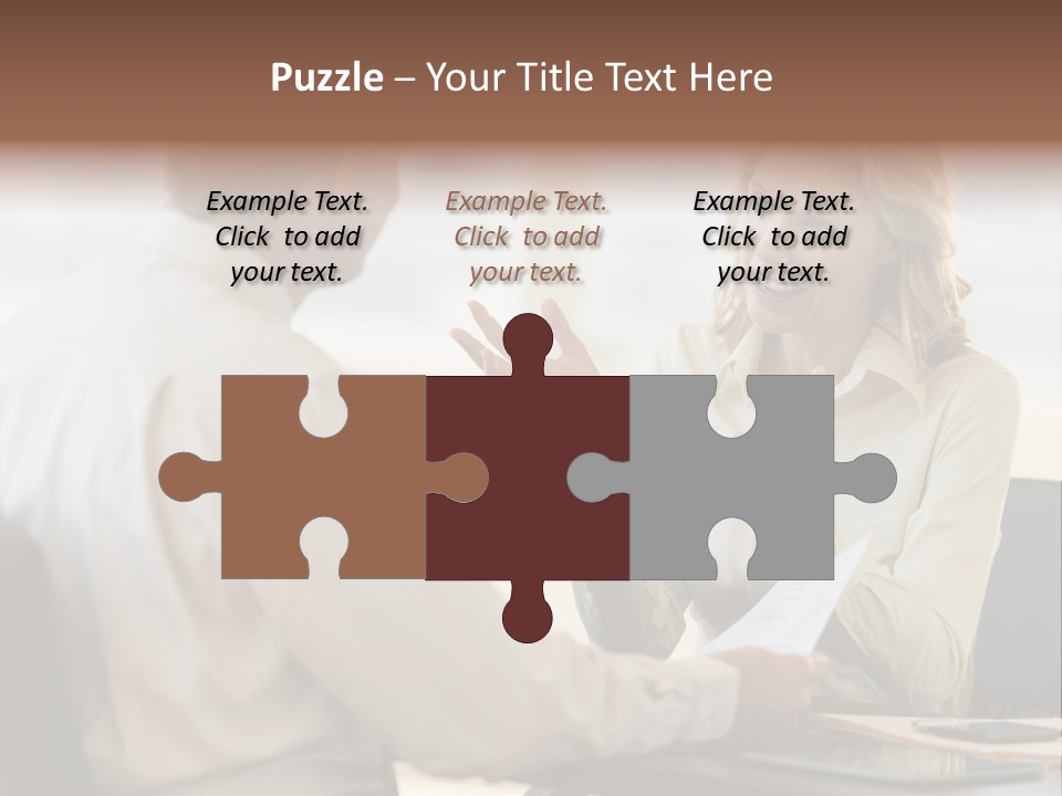 Discussion Sitting Business PowerPoint Template